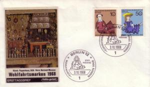 Berlin FDC Sc# 9NB57 9NB60 Dolls L38