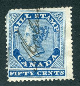 van Dam FB14 - Canada - 50c blue - Used - 1864 First Bill Issue