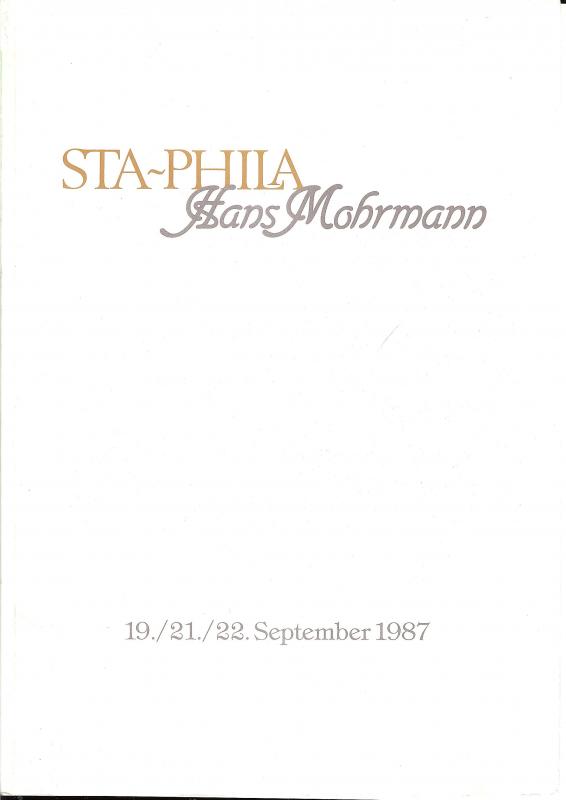 Mohrmann: Sale #   -  Sta-Phila; Hans Mohrmann, Hans Mohr...