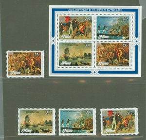 Niue #251-254A  Single (Complete Set) (Paintings)