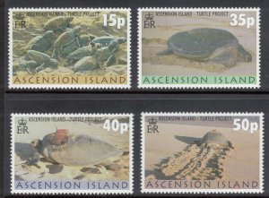 ASCENSION 2000 Turtle Project; Scott 750-53, SG 795-98; MNH