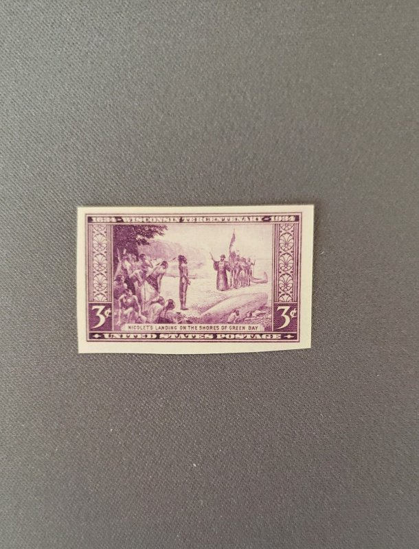 755, Wisconsin, Mint NH, CV $2.50