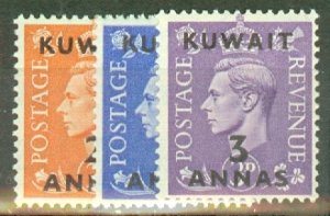 JU: Kuwait 72-81A mint CV $123; scan shows only a few