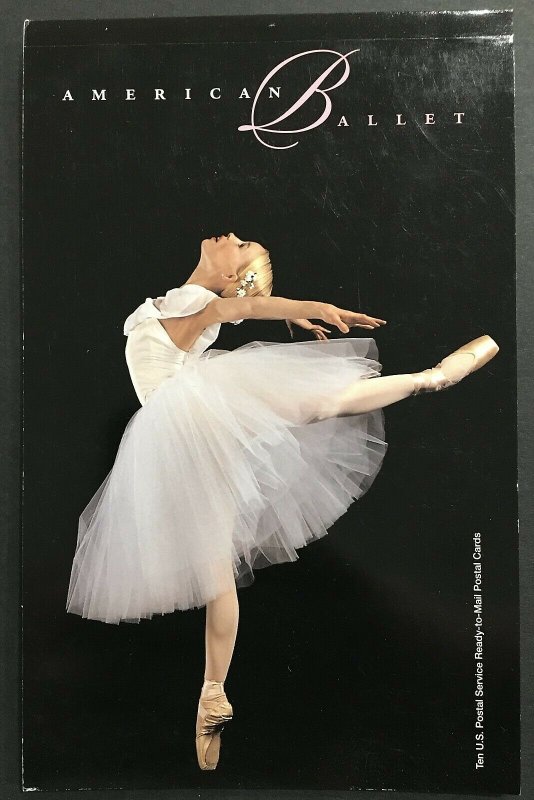 1998 booklet American Ballet Postal cards UX297a SCV $12.50