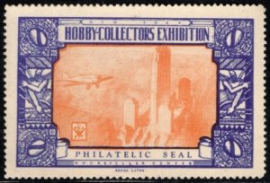 1932 US Cinderella New York Hobby Collectors Exhibition Philatelic Seal (NRA)