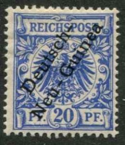 German New Guinea SC# 4  O/P on issue of Germany 20pf MH