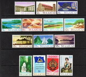 St. Lucia Sc #261-274 MNH