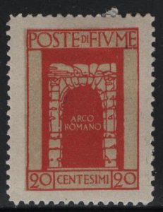 FIUME, 175, HINGED, 1923, ROMAN ARCH