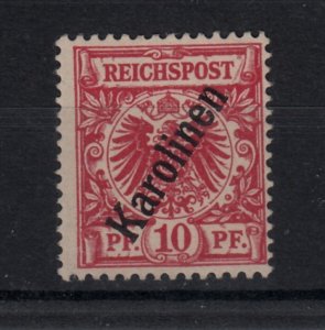 German Colonies - Caroline Isl. Sc 3 NH issue of 1900 - overp on 10pf