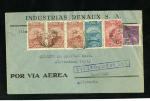 Brazil Air Mail Cover with Zeppelin Amsterdam to Hamburg