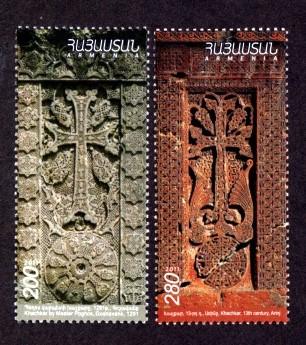 Armenia 907-908 Mint NH Cross Stone Carvings 2012!