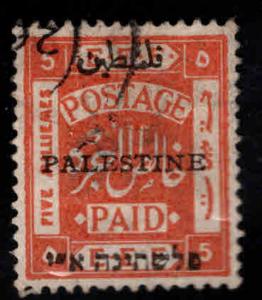 Palestine Scott 19 used watermarked stamp hinge thin