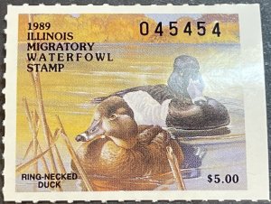 U.S.# ILLINOIS # 15-MINT/NEVER HINGED---STATE DUCK STAMP-SINGLE---1989