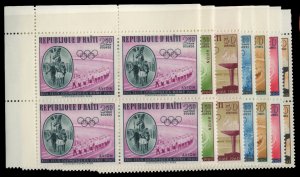 Haiti #462-465, C163-165 Cat$22.40, 1960 Olympics, complete set with Airpost,...