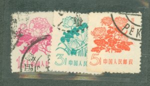 China (PRC) #389-391  Single (Complete Set) (Flowers)