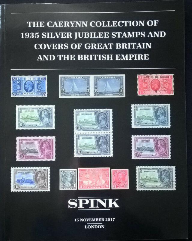 Auction catalogue 1935 SILVER JUBILEE Stamps Covers GB & British Empire Caerynn