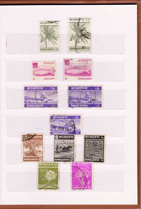 COLLECTION OF BANGLADESH STAMPS IN SMALL STOCK BOOK - 115 STAMPS