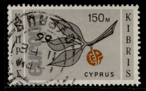 CYPRUS QEII SG269, 150m black, orange-brown & light grey, FINE USED.