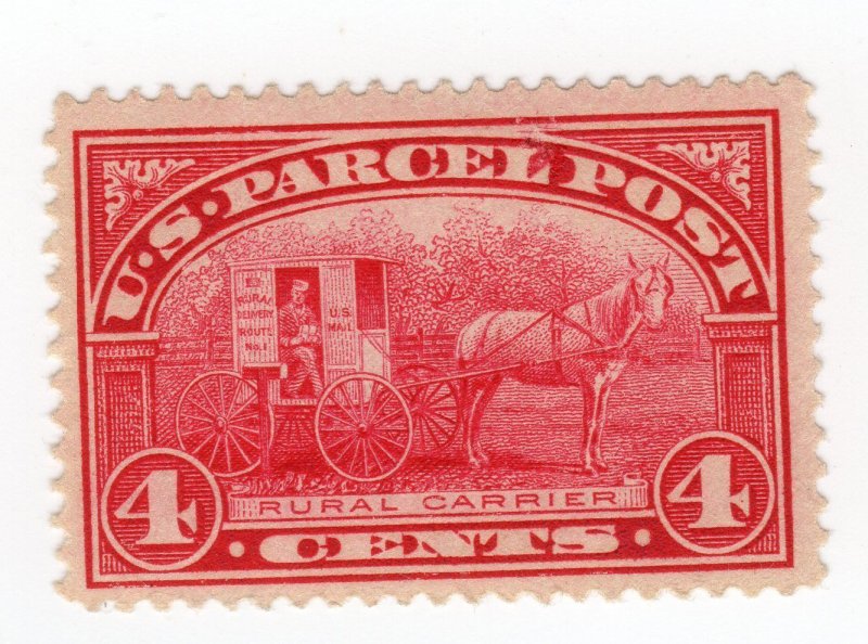 Scott #Q4 Parcel Post Rural Carrier Single Stamp - MLH