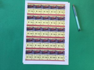 Italy Alfa Romeo Type 158 1950 sports car 5 colour progression sheets  A8785