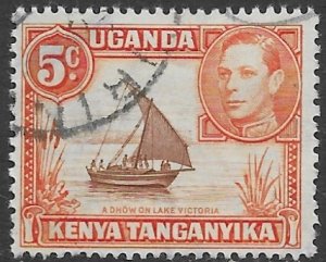 Kenya-Uganda  68  1949   5c  fine used