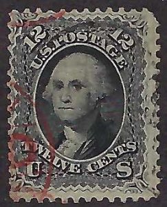 US Scott #69 Used F-VF with red cancel