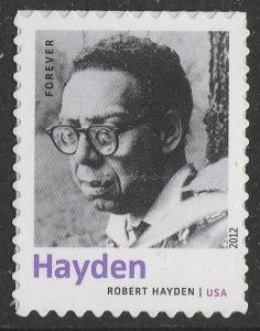 US 4657 Twentieth-Century Poets Robert Hayden forever single (1 stamp) MNH 2012