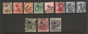 Egypt - Sc# 78 - 88 Used        -         Lot 0424131