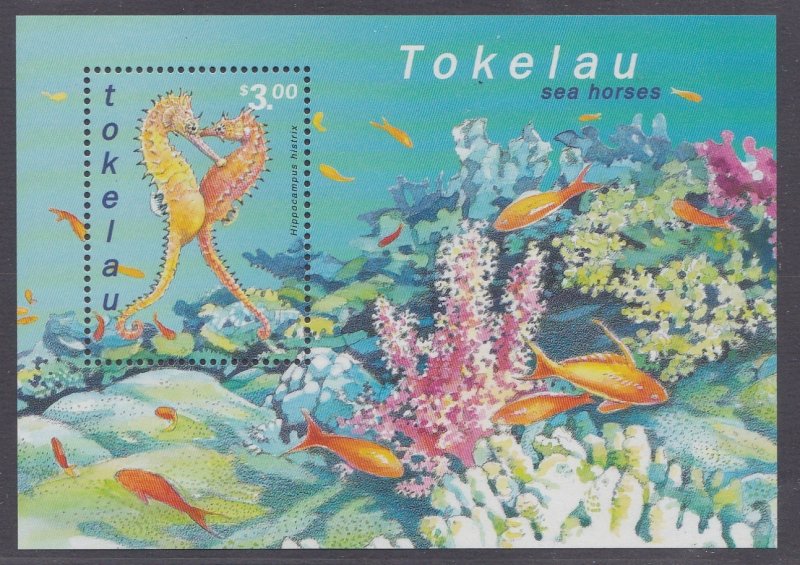 Tokelau # 293-296 & 297, Sea Horses, NH, 1/2 Cat