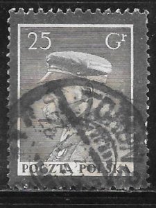 Poland 289: 25g Marshal Pilsudski (1867-1935), used, VF