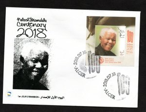 2018- Algeria - Centenary of Nelson Mandela- Join issue- FDC 