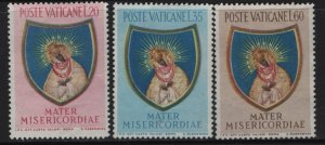 VATICAN CITY, 189-191 MINT HINGED SET