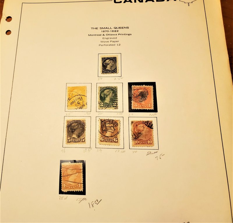 USED GROUP OF CANADA SMALL QUEENS CV $205.00