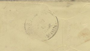 1895 cover Boston Putnam Nail McEwing Return Writer Pointing hand 1c Due # J31