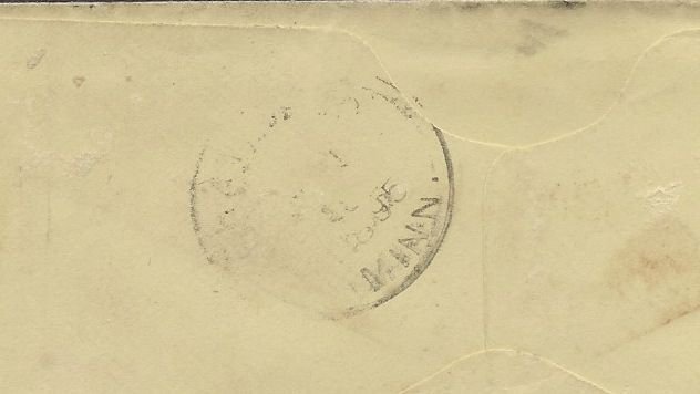 1895 cover Boston Putnam Nail McEwing Return Writer Pointing hand 1c Due # J31