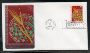 UN #218 FDC Sarzin Metal Cachet unaddr D208