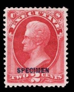 MOMEN: US STAMPS #O11S SPECIMEN SET OFFICIAL UNUSED $55 LOT #82398-2*