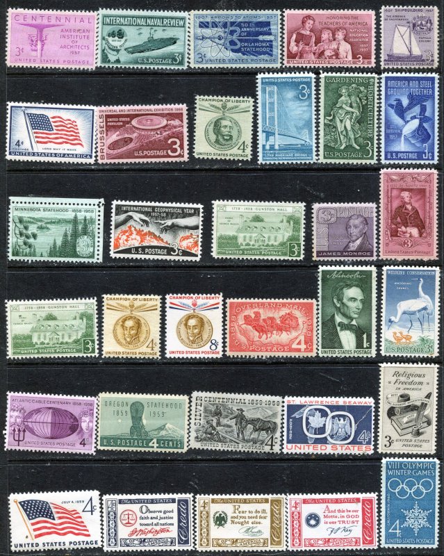 #1089 and higher 30 total stamps mint OGNH. ⭐⭐⭐⭐⭐