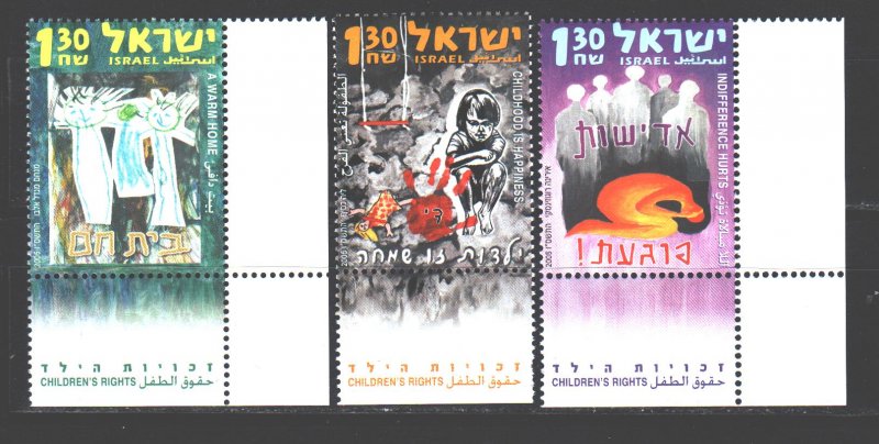 Israel. 2005. 1843-45 + cup. Protecting the rights of children. MNH. 