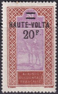 Upper Volta 1927 Sc 42 MH* thin at top