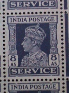 ​INDIA-1939-SC#O112 83 YEARS OLD STAMPS- KING GEORGE VI MNT IMPRINT BLOCK VF