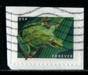 5395 US (55c) Frogs - Pacific Tree Frog SA, used on paper