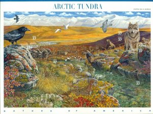 US 2003 Nature of America Arctic Tundra Sheet of Ten; 37 Cents, MNH Sc 3802