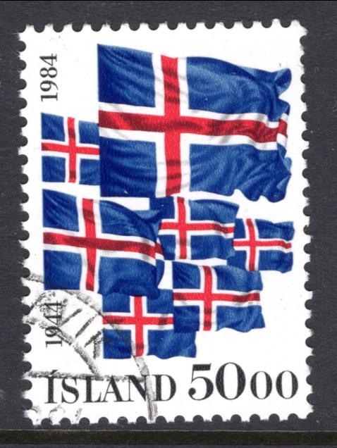 Iceland 591 Flags Used VF