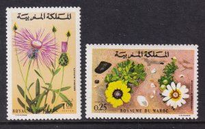 Morocco 305-306 Flowers MNH VF