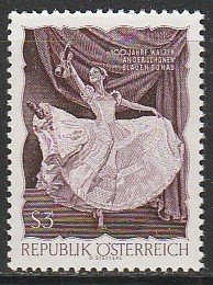 1967 Austria - Sc 786a - MNH VF - 1 single - Ballet Dancer - perf 12