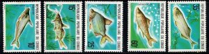 Congo Republic #398-402 MNH fish cpl