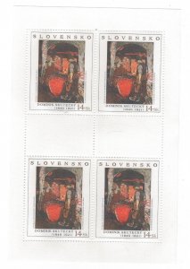 Slovakia 1999 MNH Mini Sheet Stamps Scott 341 Art from National Gallery