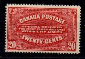 CANADA SGS4 1922 SPECIAL DELIVERY 20c CARMINE-RED MTD MINT