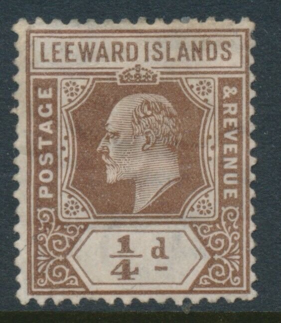 Leeward Islands 1907 SG 36 Brown Mint Hinged WMK Crown CA